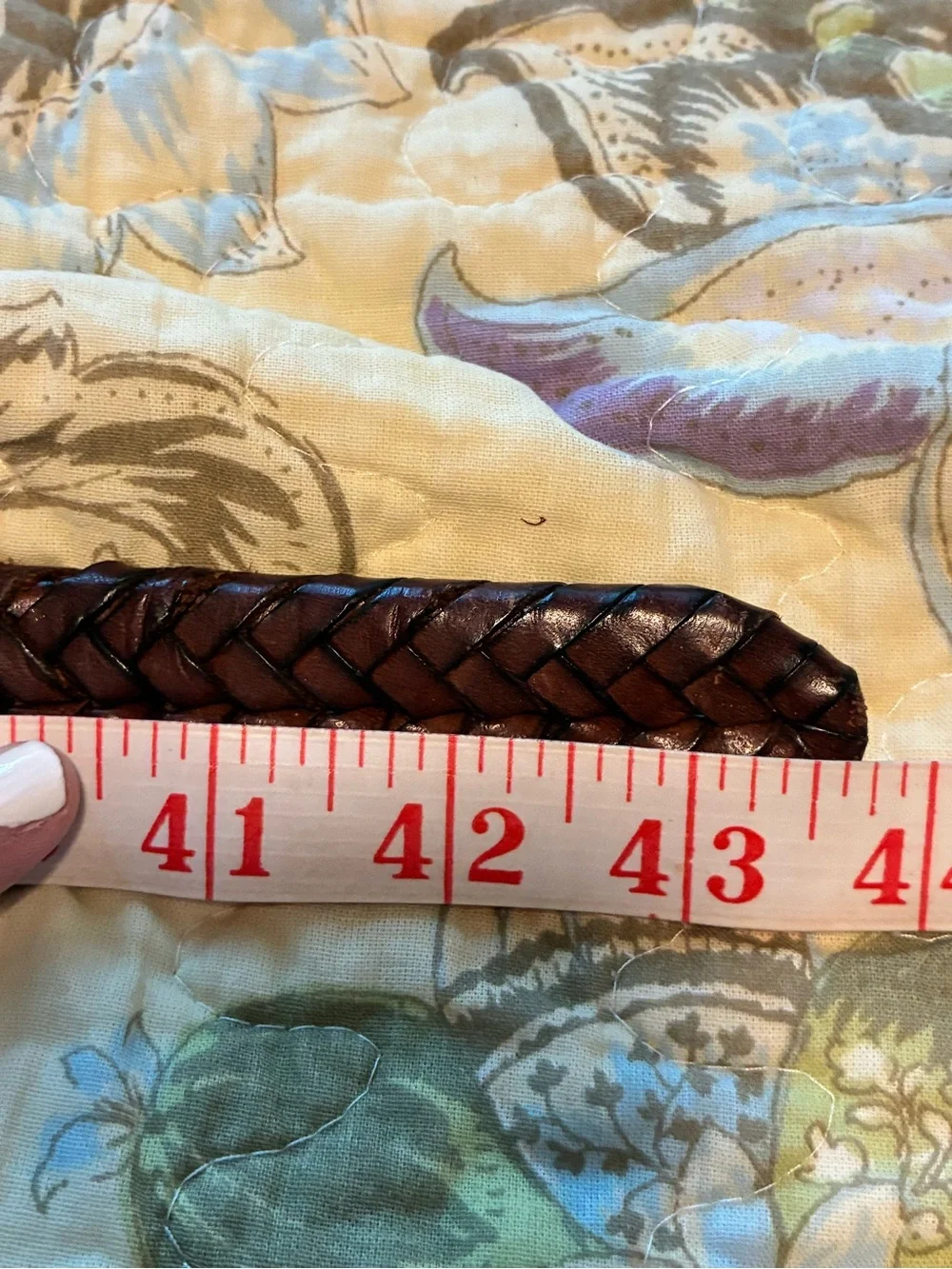 Coach Braided Men's Leather Strap in Dark Brown